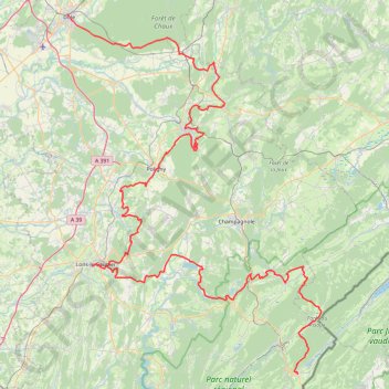L'Echappée Jurassienne GPS track, route, trail