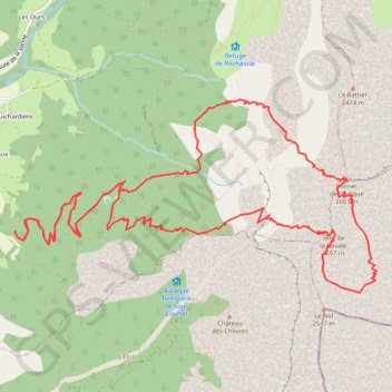 Bonnet de L'Evêque, Ouest par la Cavale (Devoluy) GPS track, route, trail