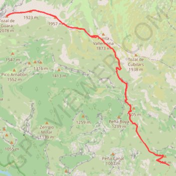 Tozal de Guara GPS track, route, trail