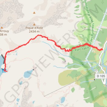 Refuge de Migouélou GPS track, route, trail
