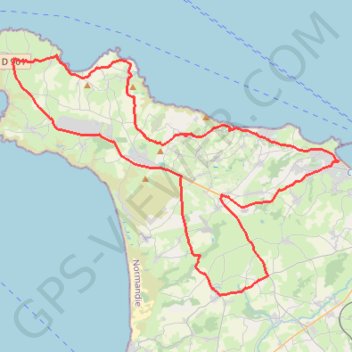 La Haguarde Bitumeuse - Gréville-Hague GPS track, route, trail