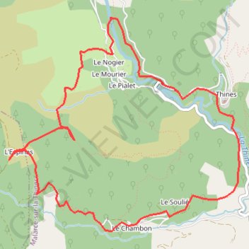 Thines - l'Espinas GPS track, route, trail