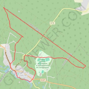 Clairefontaine-en-Yvelines (Yvelines 78) GPS track, route, trail