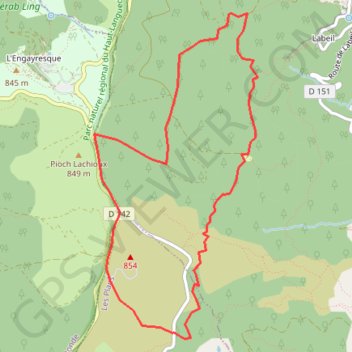 Foret et Plateau de l'Escandorgue GPS track, route, trail
