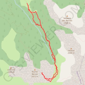 Roche Bénite GPS track, route, trail
