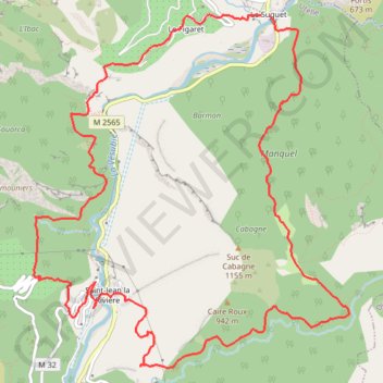 Vallée de la Vésubie GPS track, route, trail