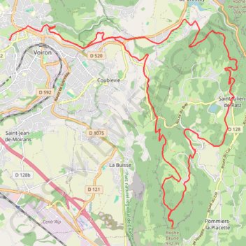 Roche Brune GPS track, route, trail
