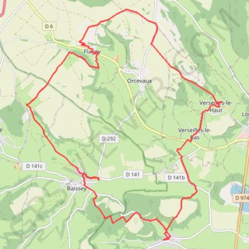 Baissey (52) GPS track, route, trail