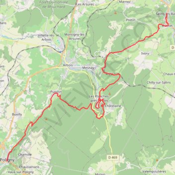 EJ2 Salins Poligny GPS track, route, trail
