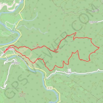 La Tour du Pin - Vieussan GPS track, route, trail