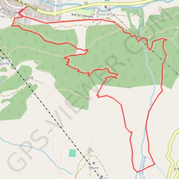 Plan de solaise en boucle par la Combe du Laisinant GPS track, route, trail