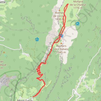 Le col d'Hurtière GPS track, route, trail