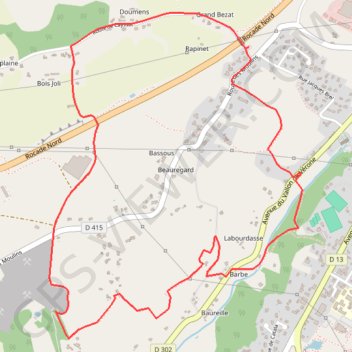 Foulayronnes, les ailes du moulin de Talives - Pays de l'Agenais GPS track, route, trail