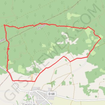 Forêt de Mazaye - Ceyssat GPS track, route, trail