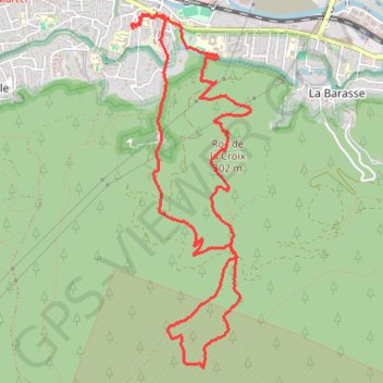 La Vigie par Galvaudan et eaux vives Retour croix Saint Marcel GPS track, route, trail