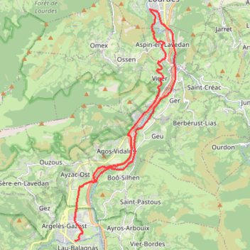 Argelès-Gazost - Lourdes. - 21736 - UtagawaVTT.com GPS track, route, trail