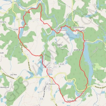Rando thouron GPS track, route, trail