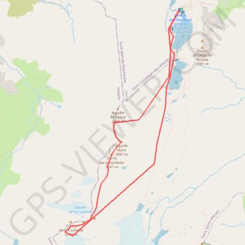 Cimes de la Cochette GPS track, route, trail