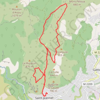 Les Baous GPS track, route, trail