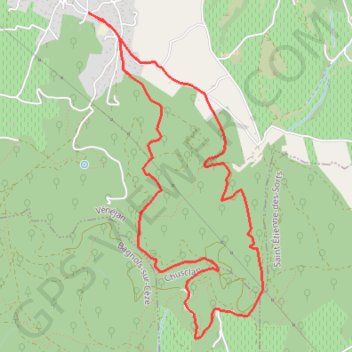 De Vénéjan au Château de Gicon GPS track, route, trail