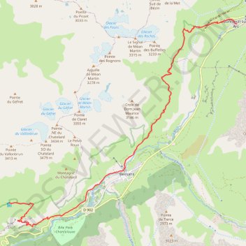 Le tour de Méan Martin GPS track, route, trail