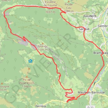 Tour du Tourroc GPS track, route, trail