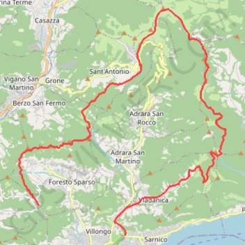 Monte Bronzone GPS track, route, trail