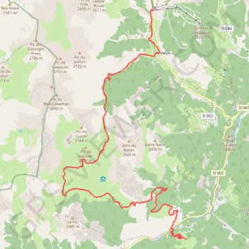 Queyras - Jour 4 GPS track, route, trail