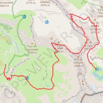 Maillet-Sède-Barroude GPS track, route, trail