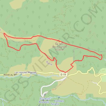 La Croix de Bauzon GPS track, route, trail