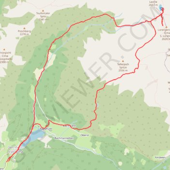 Val Sarentino (Rif. Vallaga) GPS track, route, trail