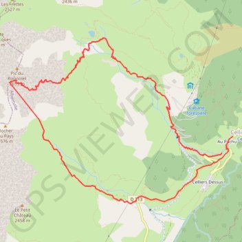 Le Rognolet - Col de Montartier GPS track, route, trail