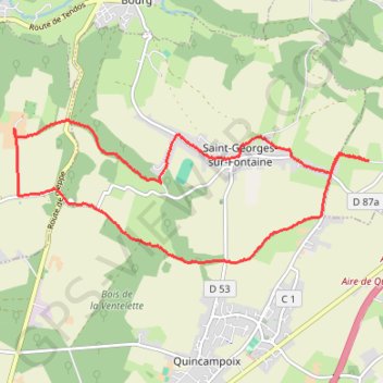 Saint Georges sur Fontaine GPS track, route, trail