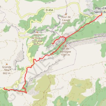 Parc Saint Pons-Grande Baume GPS track, route, trail