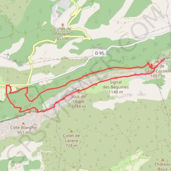 Rando Sainte Baume - le paradis - le sentier merveilleux GPS track, route, trail