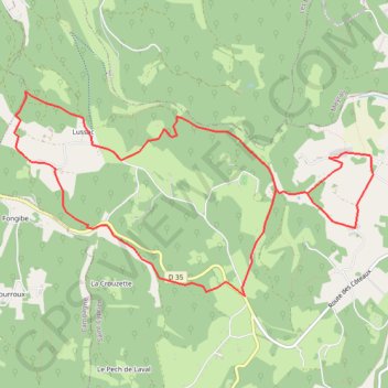 Meyrals Lussac GPS track, route, trail