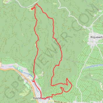 Kaysersberg, Saint-Alexis GPS track, route, trail