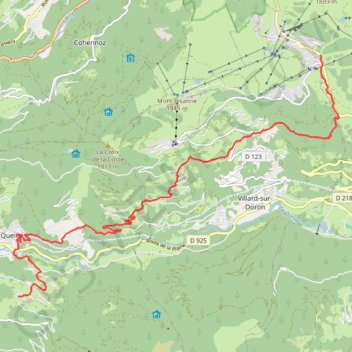 Les saisies - Molliesoulaz GPS track, route, trail
