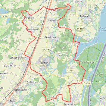 Le Tour des Étangs GPS track, route, trail