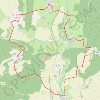 Le vallon de la Resaigne - Saint-Broingt-le-Bois - Grandchamp GPS track, route, trail