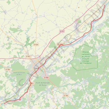 De Beaugency à Chaumont-sur-Loire GPS track, route, trail
