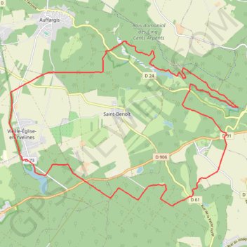 Vieille-Église-en-Yvelines - Les Vaux de Cernay GPS track, route, trail