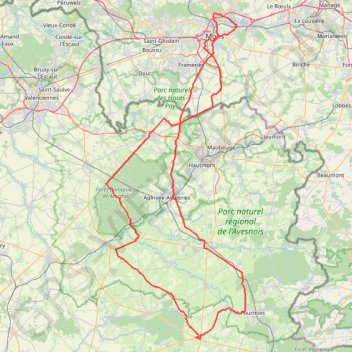 Boucle Jurbise à La-Capelle (165 kms) GPS track, route, trail