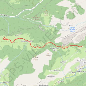 La Pointe d'Autigny - Abondance GPS track, route, trail