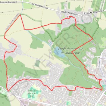 Maurepas (78 - Yvelines) GPS track, route, trail