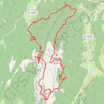 Tour du Grand Som GPS track, route, trail
