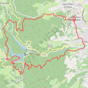 Raid Nature du parcours sportif GPS track, route, trail