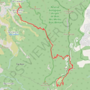 GRR3 Le Tour de Mafate - De l'îlet Malheur à la RF13 GPS track, route, trail