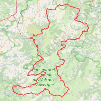 Tour des volcans et lacs d'Auvergne GPS track, route, trail