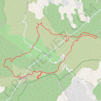 Crête du Régagnas GPS track, route, trail